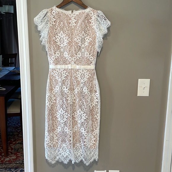 Jovani white lace dress - Picture 2 of 8
